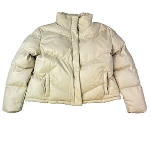 BB Dakota by Steve Madden Women's Answer My Layer Puffer‎ Coat NWT Sz Large Tan